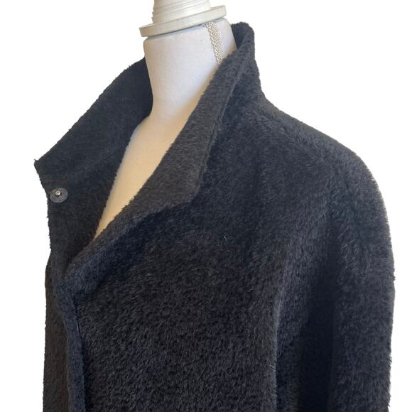 Eileen Fisher Coat Alpaca Suri Size S Small Boxy Button Up Sustainable Minimal - Picture 5 of 11